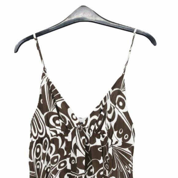 Maria Bianca Nero Cotton/Silk Maxi Dress Sz P (see item descr) $398 New - Picture 2 of 3